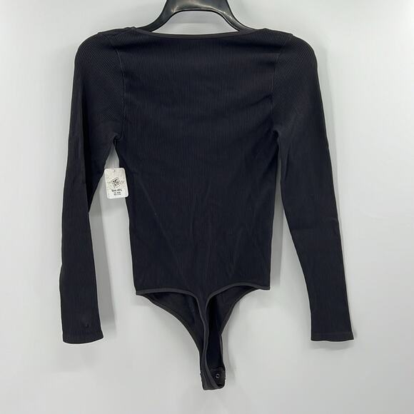Free People Women's Long Sleeve Bodysuit - Obsidian/Grey - M/L - NWT - Picture 5 of 5